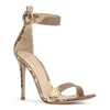 GIANVITO ROSSI METALLIC PYTHON SANDALS,GR14117S