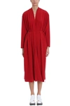 STELLA MCCARTNEY WRAP MIDI DRESS,10788368