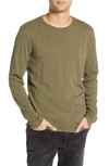Atm Anthony Thomas Melillo Destroyed Long Sleeve T-shirt In Fatigue