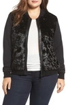 Tart Watson Faux Fur Bomber Jacket In Black