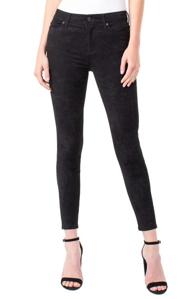 Liverpool Abby Hi-rise Eco Ankle Skinny 28" Jeans In Lost Creek In Black