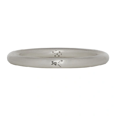 Le Gramme Silver Polished 'le 3 Grammes' Bangle Ring