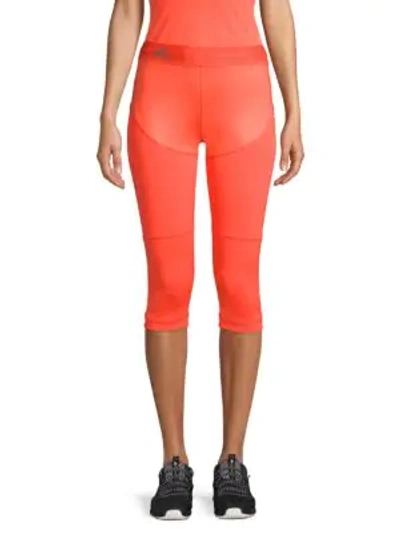 Adidas By Stella Mccartney Running Tights In Hot Coral