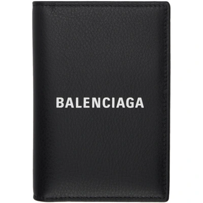 Balenciaga Everyday Leather Passport Holder In 1000