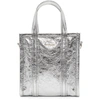 BALENCIAGA BALENCIAGA SILVER XXS BAZAR SHOPPER TOTE