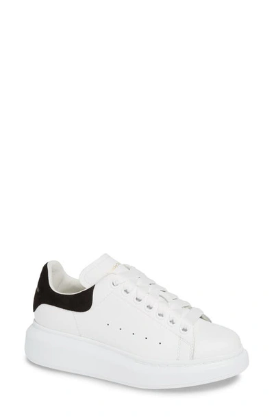 Alexander Mcqueen Oversized Trainer In White Black