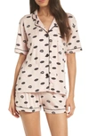 Pj Salvage Give Love Short Pajamas In Pink