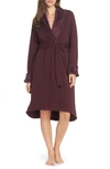 Ugg Duffield Ii Double-knit Fleece Robe In Port Heather