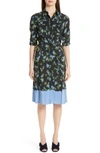 ALTUZARRA FLORAL PRINT SILK DRESS,119-312 940