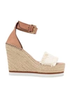 SEE BY CHLOÉ SEE BY CHLOÉ WOMAN SANDALS TAN SIZE 10 TEXTILE FIBERS, CALFSKIN,11380350AE 7
