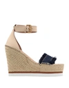 SEE BY CHLOÉ SEE BY CHLOÉ WOMAN SANDALS BEIGE SIZE 11 TEXTILE FIBERS, CALFSKIN,11380363KP 15
