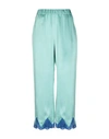 Semicouture Casual Pants In Light Green