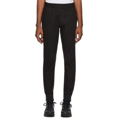 Ps By Paul Smith Black Wool Drawstring Trousers In 79 Black