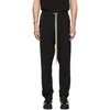 RICK OWENS RICK OWENS BLACK NYLON TRACK PANTS