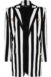 BALMAIN STRIPED COTTON-BLEND BLAZER