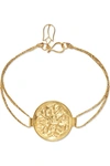 PIPPA SMALL 18-KARAT GOLD AND CORD BRACELET