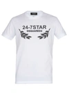 DSQUARED2 COTTON T-SHIRT,10788747