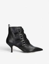 KURT GEIGER Raya buckled leather ankle boots,5305-10004-2613700109