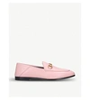 Gucci Brixton Collapsible Leather Loafers In Pink