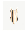 ASCENO CLASSIC STRIPE ONE-PIECE SWIMSUIT