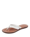 Bernardo Miami Two Strap Thong Sandals In White