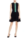SANDRO Ines Zip-Front Fit-&-Flare Dress
