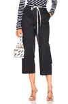 Monse Wide Leg Cargo Trousers In Navy