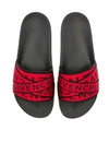 GIVENCHY GIVENCHY SLIDE SANDALS IN RED & BLACK,GIVE-MZ153