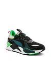 Puma Men's Rs-x Toys Colorblock Mixed-media Dad Sneakers In  Black & Blue Atoll