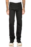 RAF SIMONS RAF SIMONS TAPE & PATCH DENIM JEANS IN BLACK,RSIM-MJ7