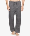 Polo Ralph Lauren Men's Big & Tall Plaid Cotton Flannel Pajama Pants In Charcoal Windowpane