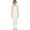 RICK OWENS WHITE BUSTIER GOWN