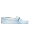 Tod's Double T Gommino Denim Loafers In 01ef