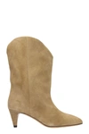 ISABEL MARANT DERNEE TAUPE SUEDE ANKLE BOOTS,10789101