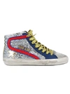 GOLDEN GOOSE MULTIcolour GLITTER/LEATHER trainers,10789065