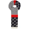 GUCCI Striped cotton scarf