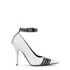 VERSACE 100 WHITE LEATHER PUMPS