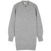 ALEXANDER WANG Grey zipped merino wool jumper