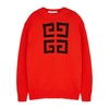 Givenchy Logo Intarsia Cotton Knit Sweater