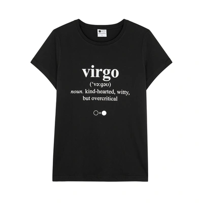 A Black & White Story Virgo-print Cotton T-shirt In Black And White