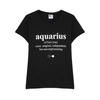 A BLACK & WHITE STORY AQUARIUS-PRINT COTTON T-SHIRT