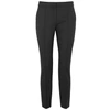 ALEXANDER WANG BLACK CROPPED TAPERED TROUSERS