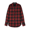 ALEXANDER WANG RED CHECKED WOOL FLANNEL SHIRT