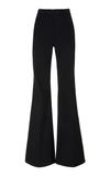 ADAM LIPPES HIGH-RISE FLARED TEXTURED COTTON PANTS,P19501CA