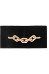 TOM FORD Embellished velvet clutch