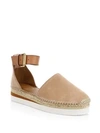 SEE BY CHLOÉ WOMEN'S GLYN SUEDE FLATFORM ESPADRILLES,0400099884882