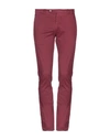 BERWICH BERWICH MAN PANTS BURGUNDY SIZE 38 COTTON, ELASTANE,13145424HJ 6