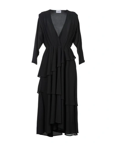 Ainea Knee-length Dress In Black