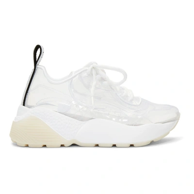 Stella Mccartney Eclypse Faux Leather-trimmed Pu Sneakers In Clear