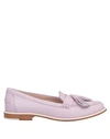 TOD'S TOD'S WOMAN LOAFERS LILAC SIZE 5 SOFT LEATHER,11637836AT 8